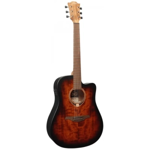 Lâg T70DCE-B&B Dreadnought Cutaway Électro Black & Brown