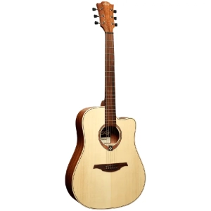 Lâg T70DCE-NAT Tramontane Dreadnought Cutaway Électro Naturelle