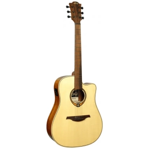 Lâg T88DCE Tramontane Dreadnought cutaway electro