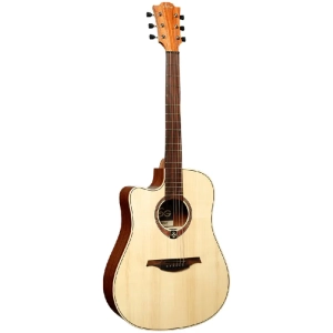 Lâg TL70DCE-NAT Tramontane Dreadnought Gaucher Cutaway Électro Naturelle