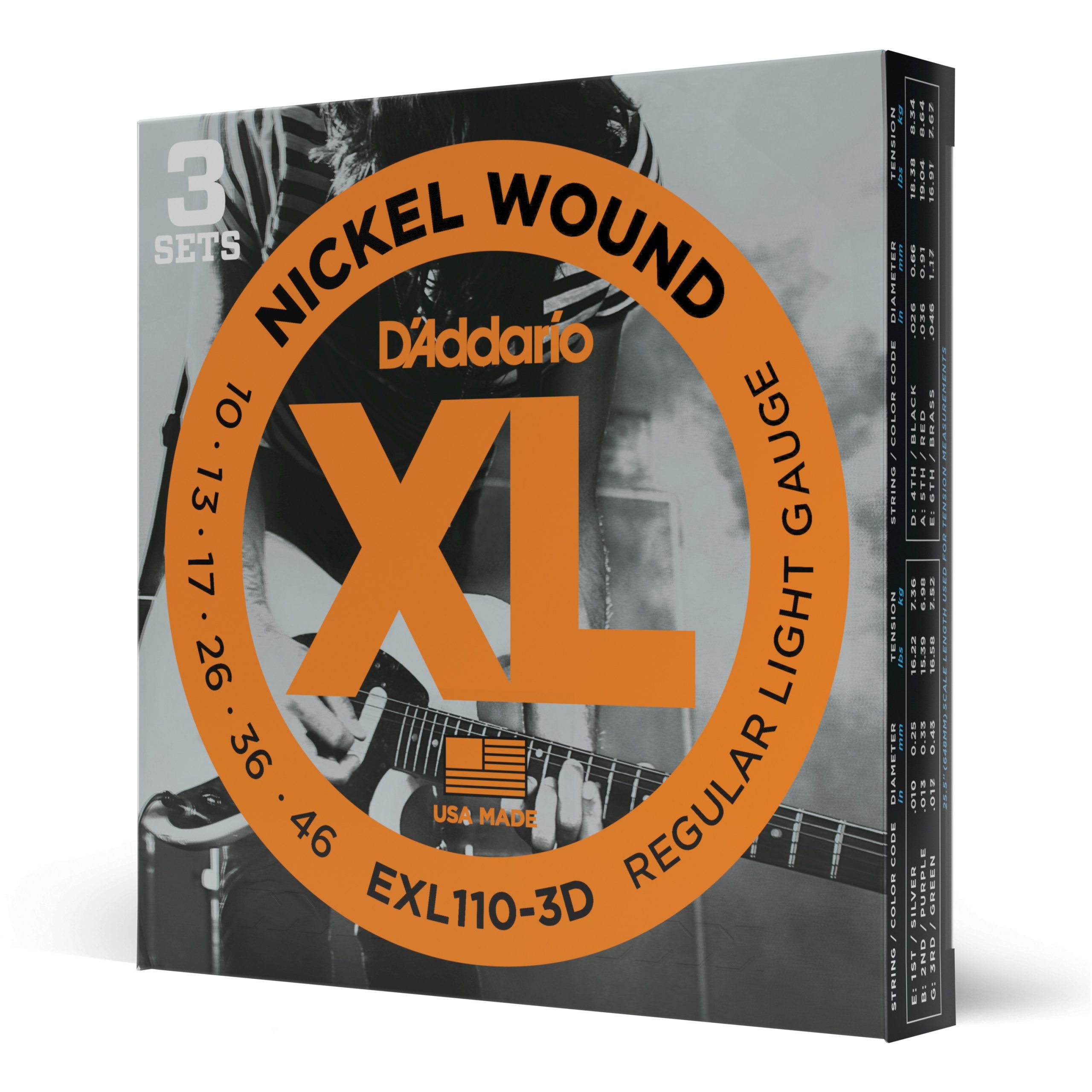 CORDES GUITARE D ADDARIO LIGHT EXL110