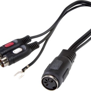 ADAPTATEUR DIN  / RCA MALE ET MASSE