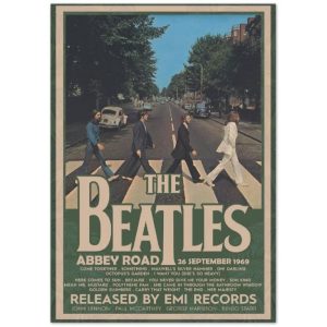 POSTER THE BEATLES - ABBEY ROAD