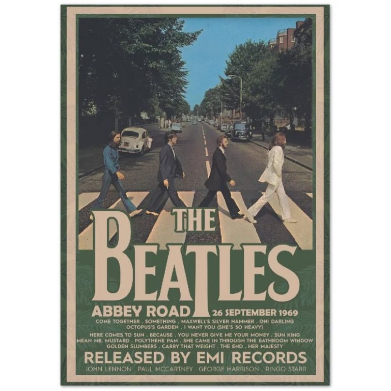 POSTER THE BEATLES - ABBEY ROAD