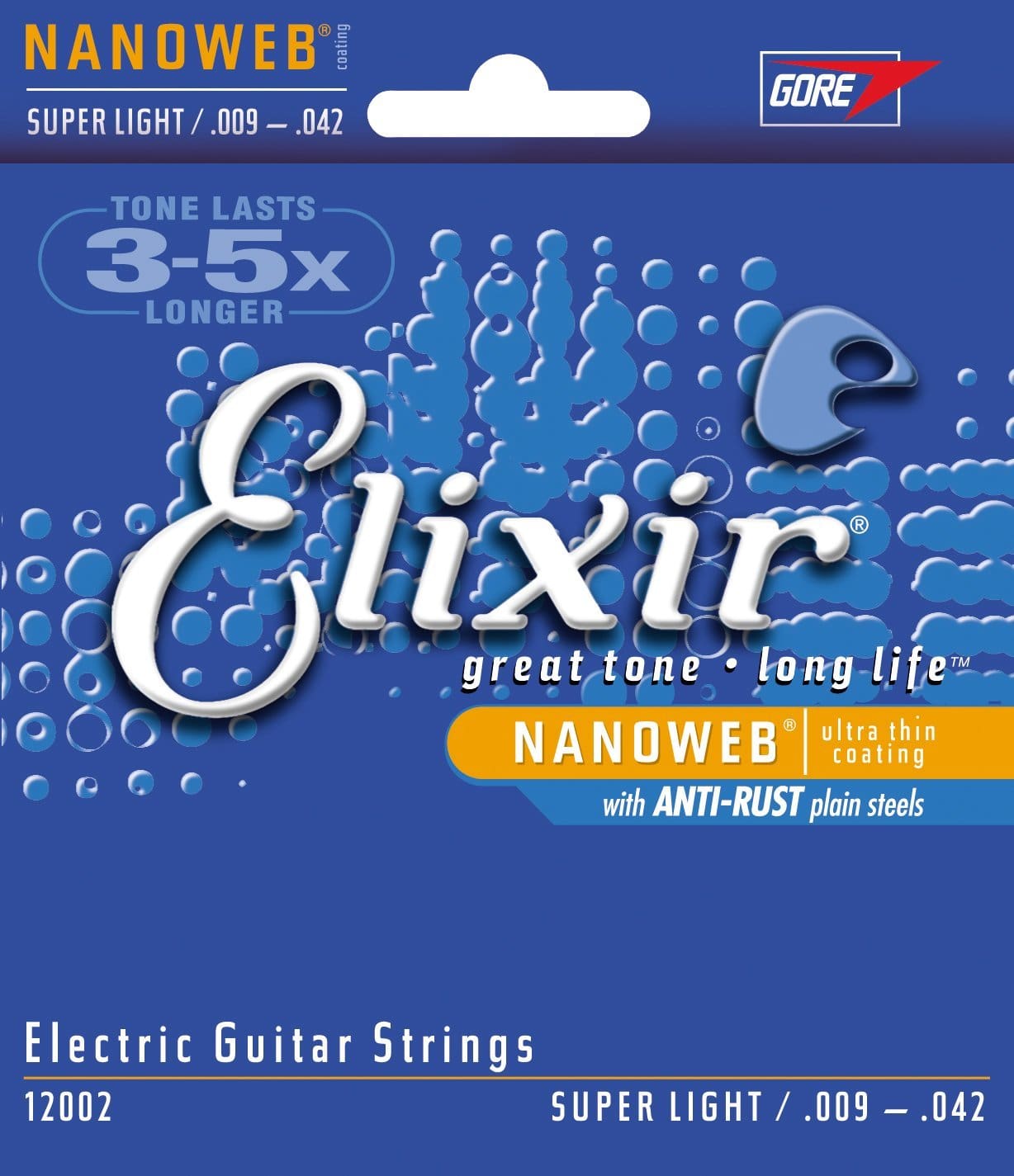 JEU GUITARE ELECTRIQUE NANOWEB SUPER LIGHT 9-42
