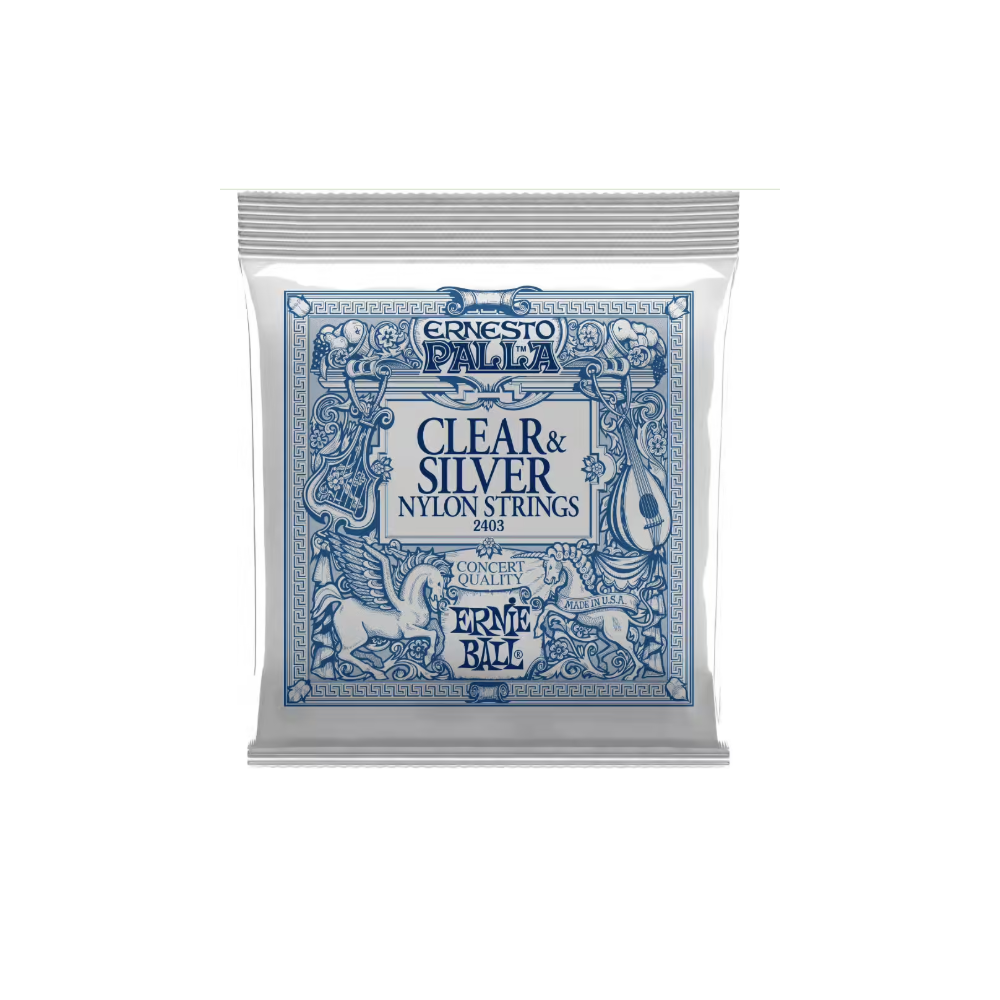 CORDES CLASSIQUES NYLON CLAIR-METAL ARGENTE